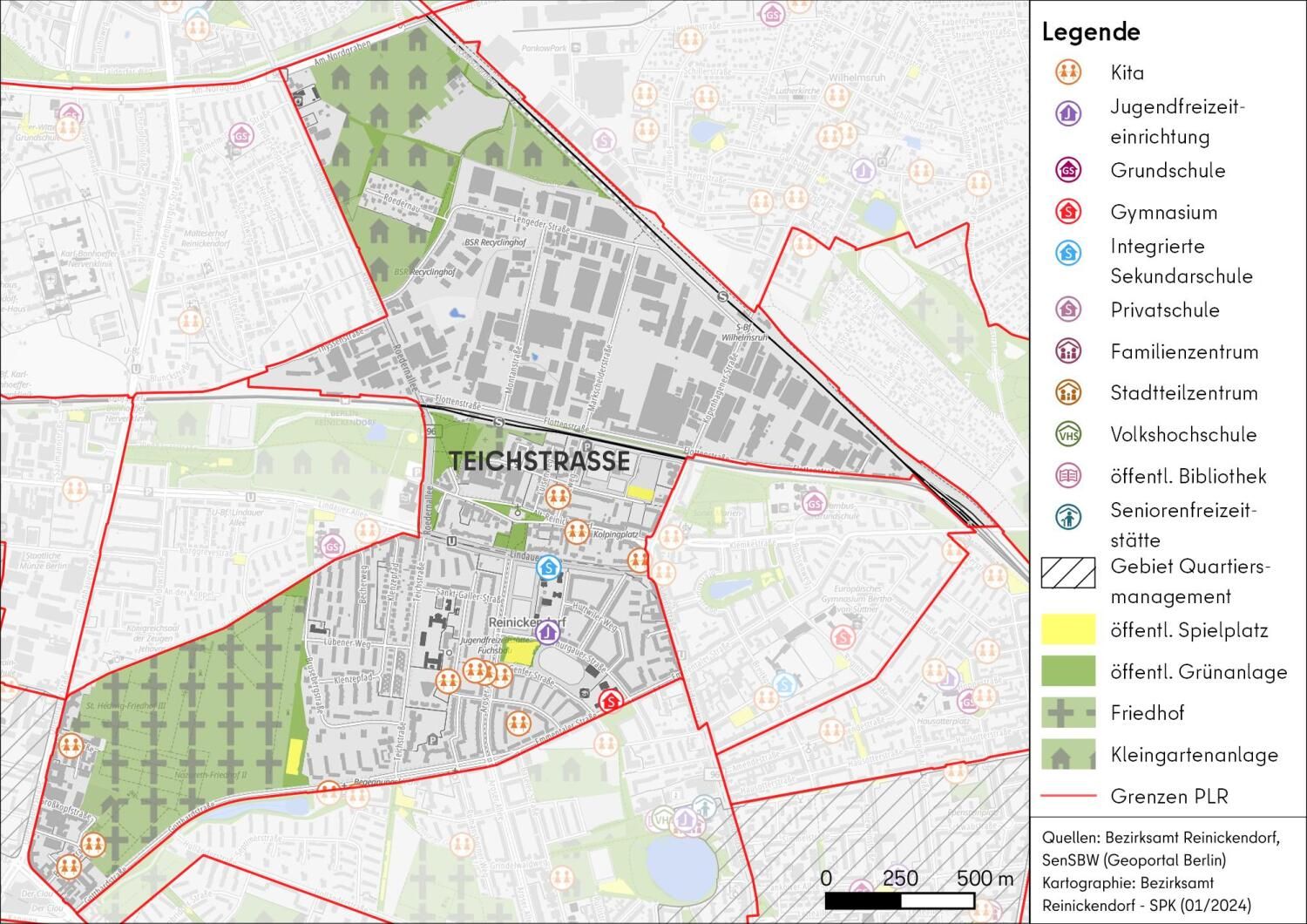 Karte PLR Teichstraße