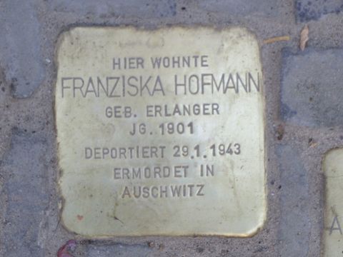 Stolperstein Franziska Hofmann