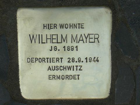 Stolperstein für Wilhelm Mayer
