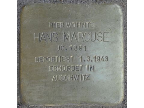 Stolperstein für Hans Marcuse