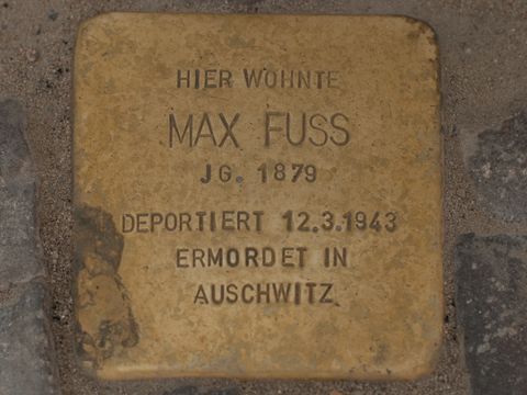 Stolperstein Max Fuss, 25.03.2012