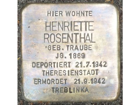 Stolperstein Henriette Rosenthal