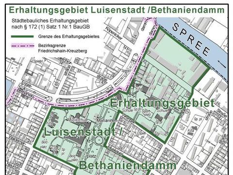 Bildvergrößerung: Karte Erhaltungsgebiet Luisenstadt-Bethaniendamm 2-2019