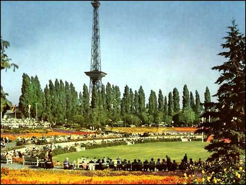 Sommergarten um 1960, Postkarte