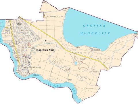 Bildvergrößerung: Karte Bezirksregion Köpenick Süd