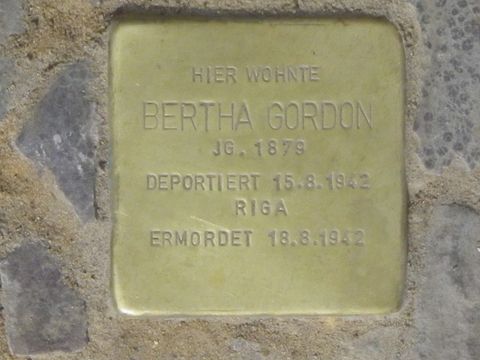 Stolperstein für Bertha Gordon