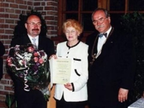 Josef Juchem, Edith Küßner und Konrad Birkholz (von links nach rechts)