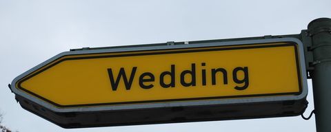 Wedding Straßenschild