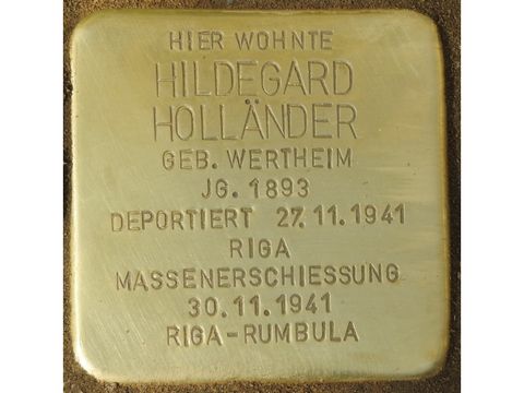 Stolperstein Hildegard Holländer