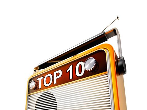 Radio mit dem Schriftzug Top 10