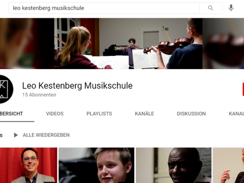 Bildvergrößerung: Youtube Leo Kestenberg Musikschule