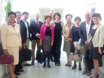 Gruppenfoto mit der Delegation
