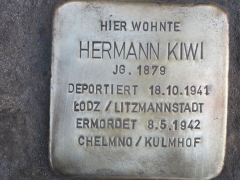 Stolperstein Hermann Kiwi
