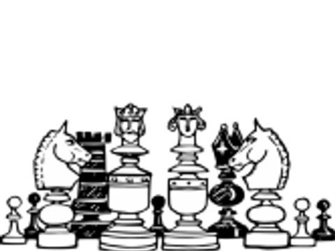 Hier sehen Sie Schachspielfiguren