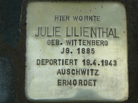 Stolperstein für Julie Lilienthal