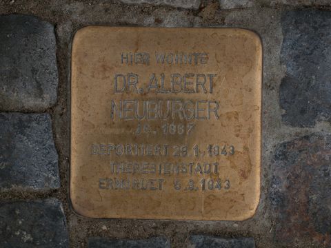 Stolperstein Dr. Albert Neuburger