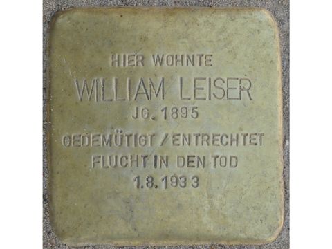 Stolperstein William Leiser 