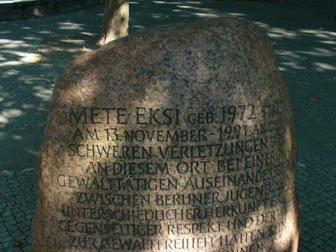 Gedenkstein für Mete Eksi, 21.9.2006