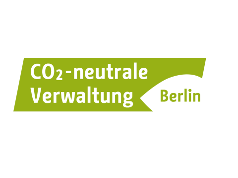 Aufschrift CO2-neutrale Verwaltung