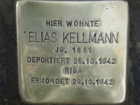 Stolperstein für Elias Kellmann