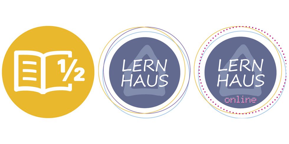 DVV Logo Programmbereich 6 und Logo LERNHAUS