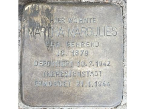 Stolperstein Martha Margulies
