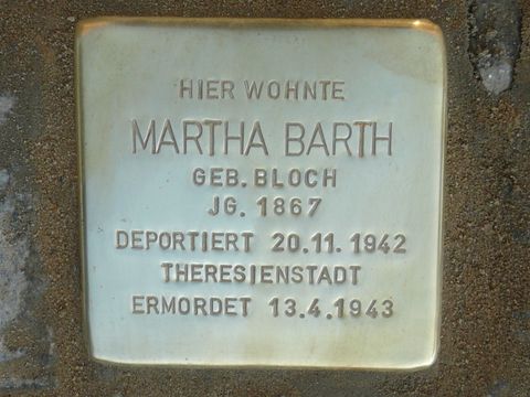 Stolperstein für Martha Barth