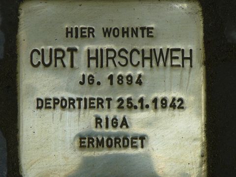 Stolperstein für Curt Hirschweh