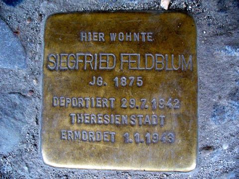 Stolperstein für Siegfried Feldblum