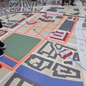 Bildvergrößerung: Raum der Stadtwerkstatt mit Bodenkarte