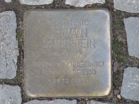Stolperstein Hermann Löwenstein, Foto: KHMM