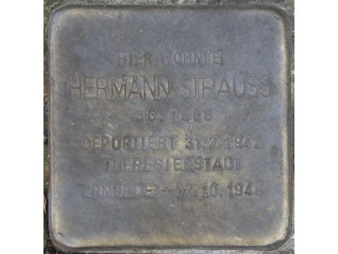 Stolperstein Hermann Strauss