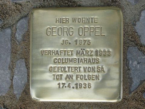 Stolperstein für Georg Oppel