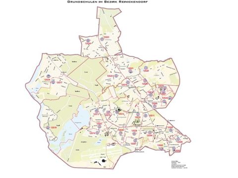 Karte Grundschulen August 2020
