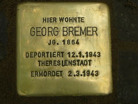 Stolperstein für Georg Bremer