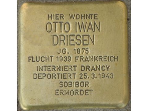 Stolperstein Otto Iwan Driesen