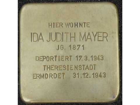 Bildvergrößerung: Stolperstein Ida Judith Mayer