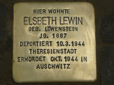 Stolperstein für Elsbeth Lewin