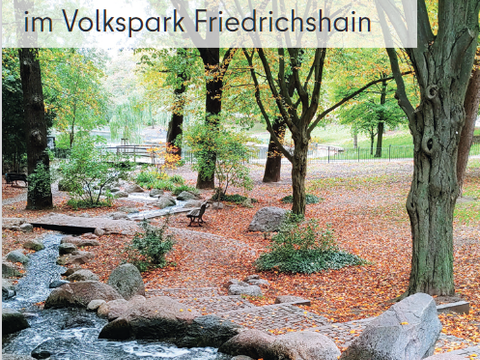 Faltkarte Stadtnatur Erlebnispfad im Volkspark Friedrichshain