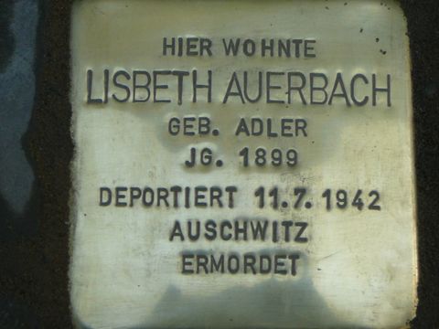 Stolperstein für Lisbeth Auerbach