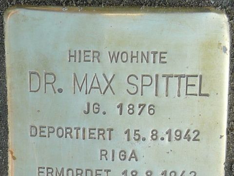 Stolperstein für Dr. Max Spittel