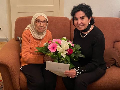 Reinickendorferin Mouzaz Kayali feiert 100. Geburtstag