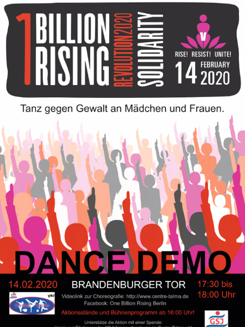Bildvergrößerung: Flyer OneBillionRising am 14.02.2020