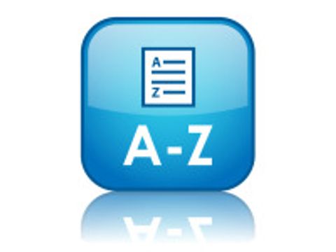 A-Z Liste als Button