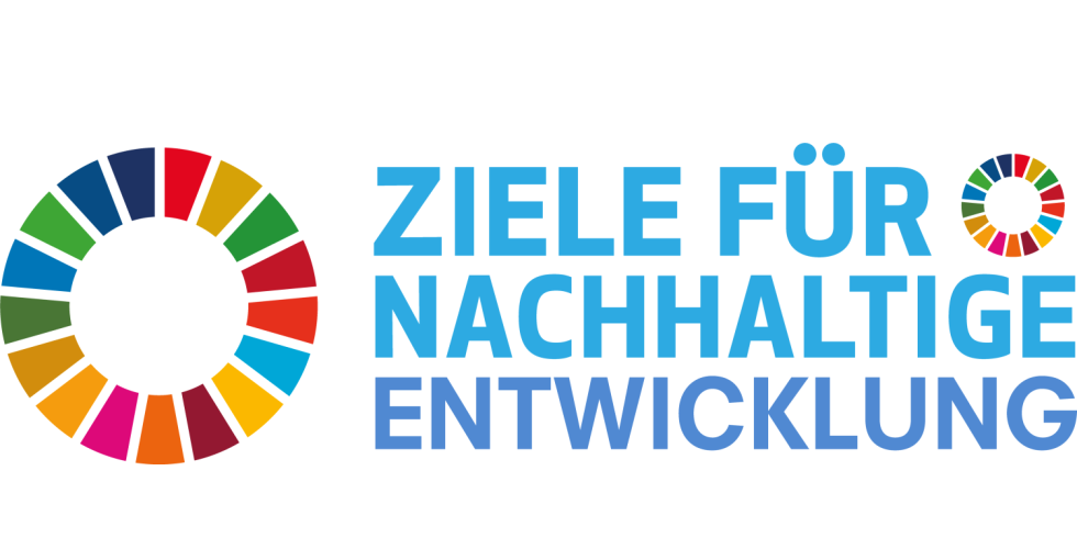 Logo circle mit Schriftzug Ziele für nachhaltige Entwicklung