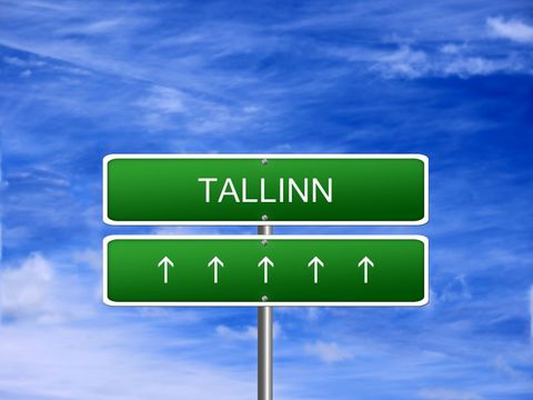 Tallinn Stadt Schild