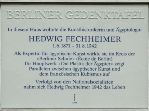 Bildvergrößerung: Gedenktafel für Hedwig Fechheimer