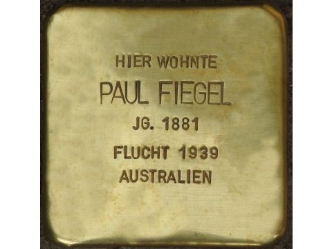 Stolperstein Paul Fiegel