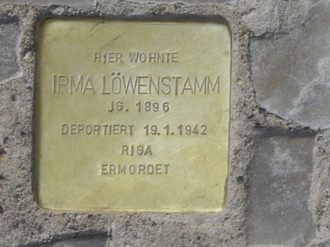 Stolperstein für Irma Löwenstamm