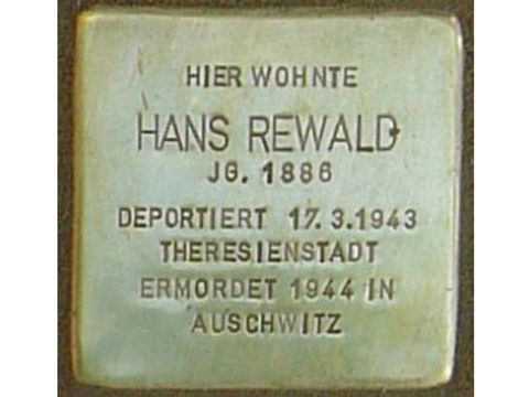 Stolperstein für Hans Rewald
